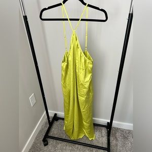 ShowMeYourMuMu lime green silk dress